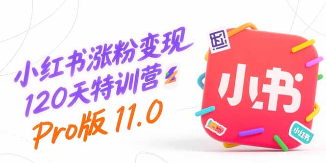 小红书涨粉变现120天特训营Pro版11.0：从0到1掌握平台运营,内容制作和变现-启云分享