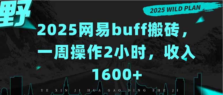 2025网易buff搬砖，一周操作2小时，收入1600+-启云分享