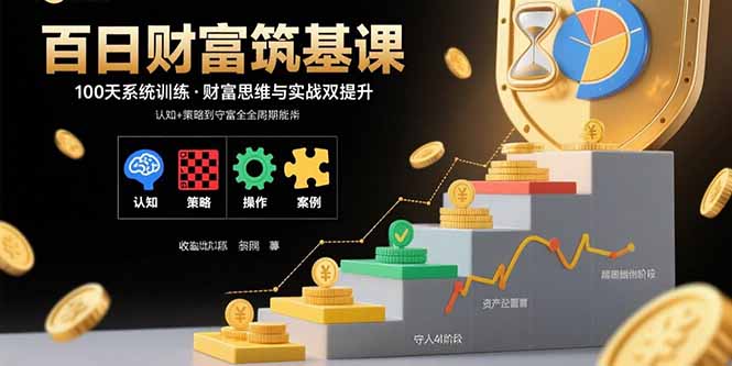 百日财富筑基课：认知+策略+实操+案例拆解  实现从创富到守富全周期能力-启云分享